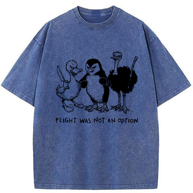 Kyoto-Lion No Wings, No Problem Washed T-Shirt