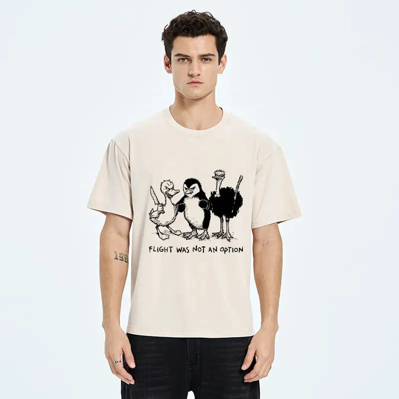 Kyoto-Lion No Wings, No Problem Washed T-Shirt