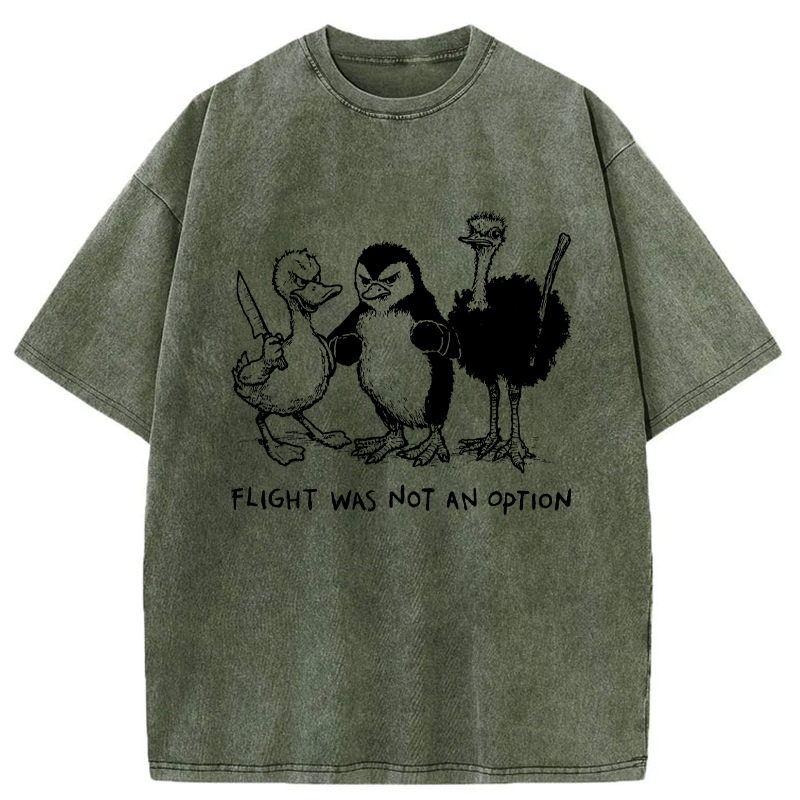 Kyoto-Lion No Wings, No Problem Washed T-Shirt