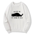 Kyoto-Lion When Life Is Hard Nap First Classic Sweatshirt
