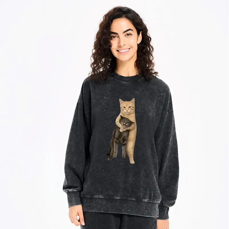 Japanese Washed Sweatshirt for Daily Wear