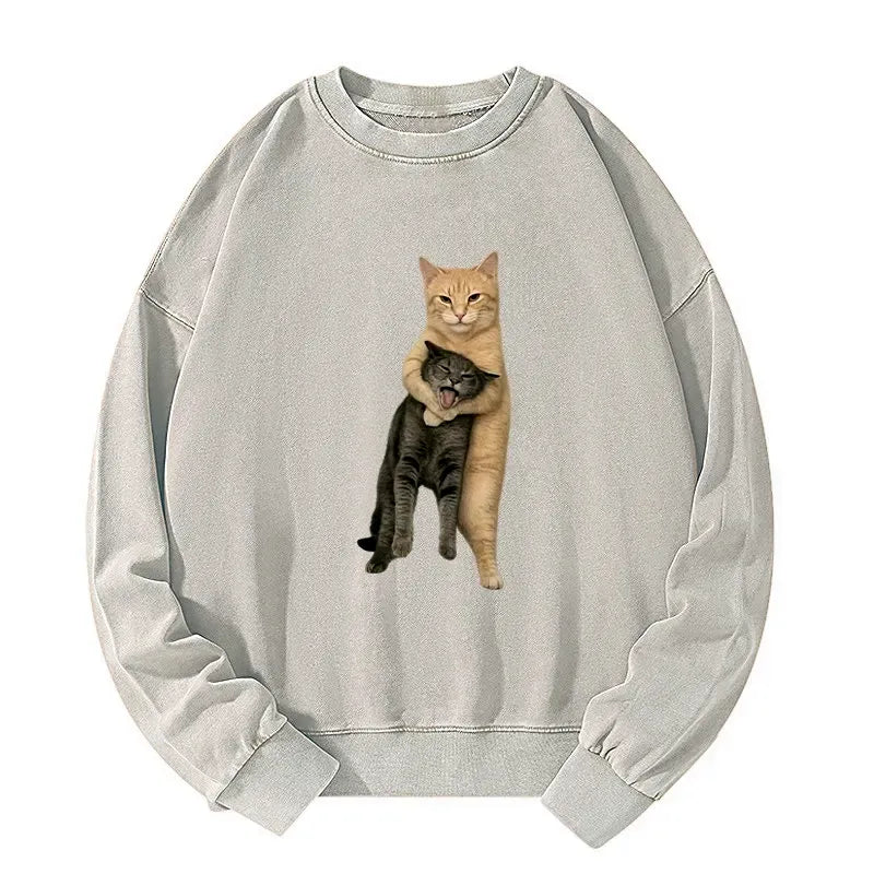 Japanese Washed Sweatshirt for Daily Wear