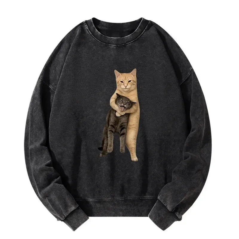 Japanese Washed Sweatshirt for Daily Wear