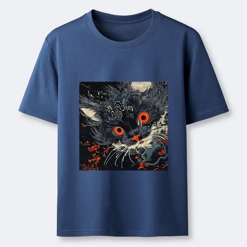 Japanese Oriental Print Tee with Free Shipping