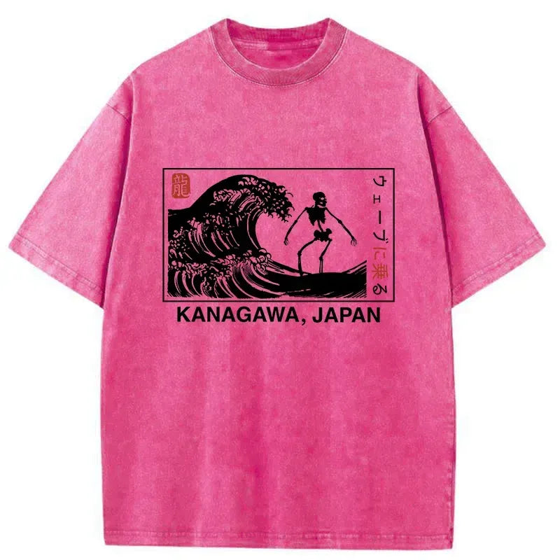 retro japan washed t-shirt best seller
