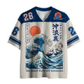Breathable Ukiyo-e Mesh Jersey for Fitness