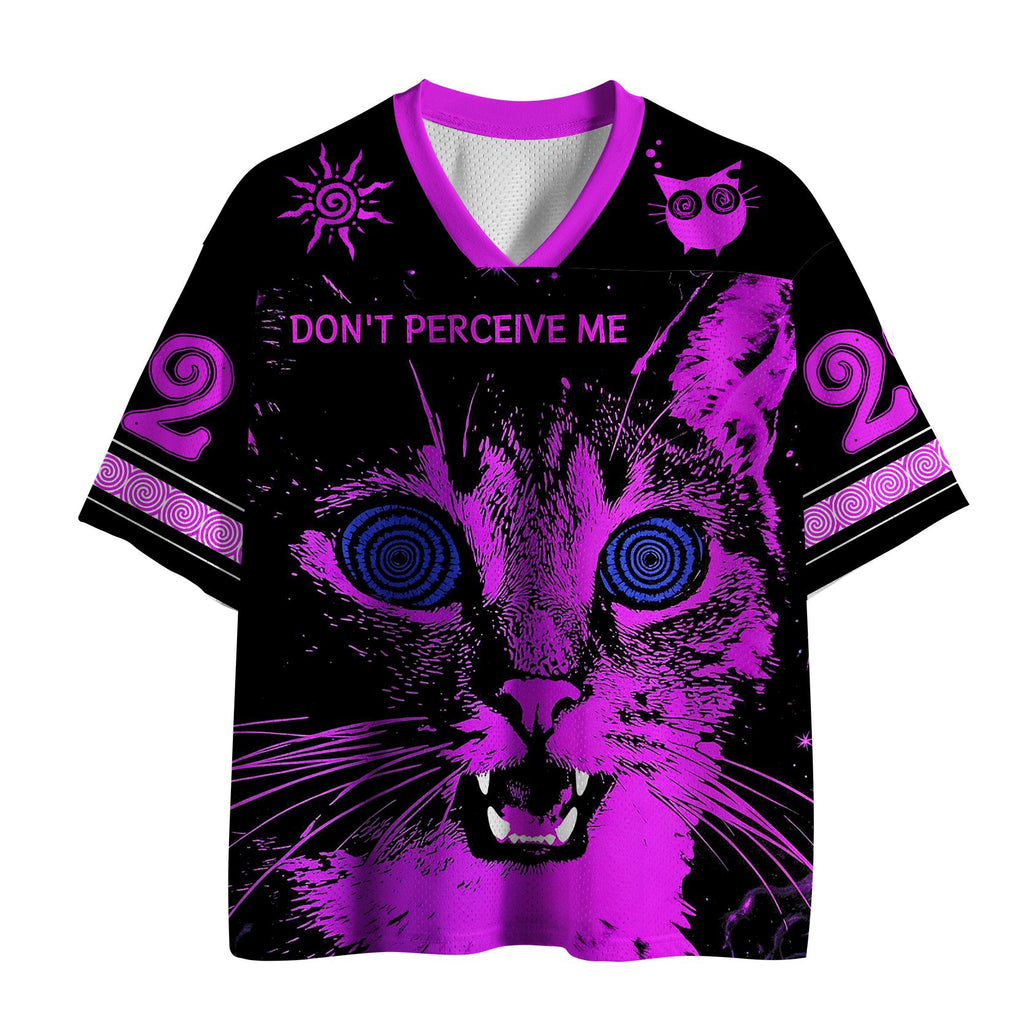 Kyoto-Lion Funny Trippy Cat Meme Mesh Jersey