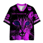 Kyoto-Lion Funny Trippy Cat Meme Mesh Jersey