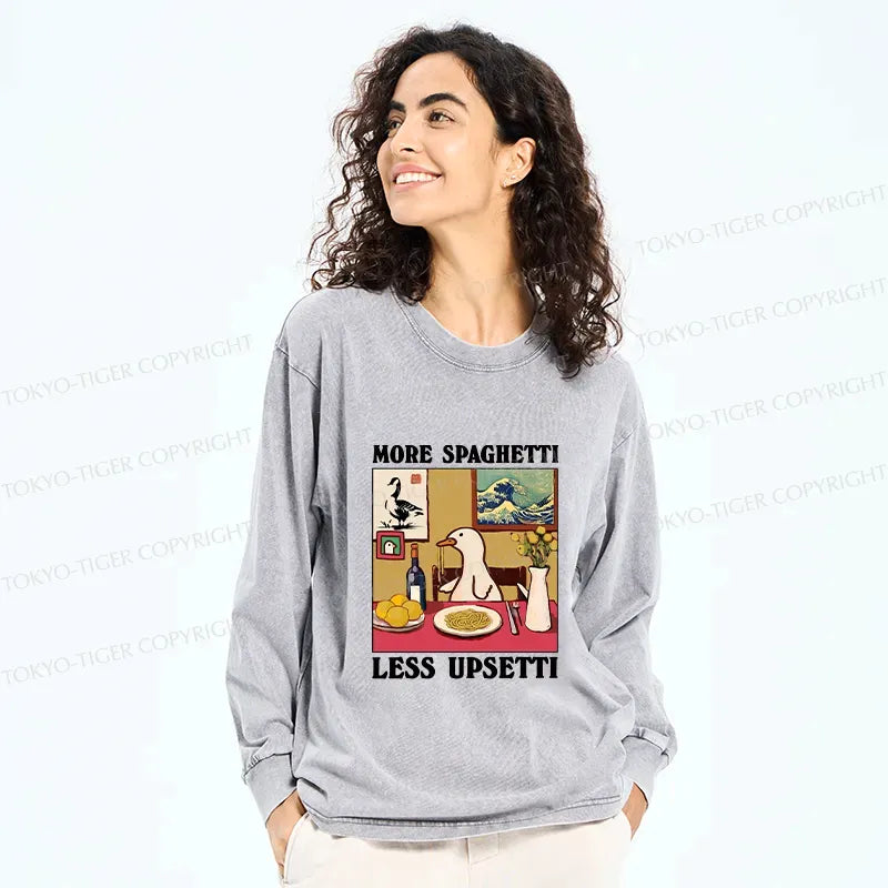 Japanese vintage washed long sleeve t-shirt