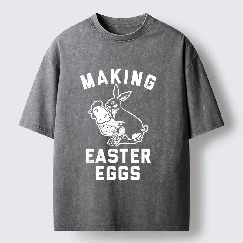 Japanese Vintage Washed T-Shirt for Daily Wear