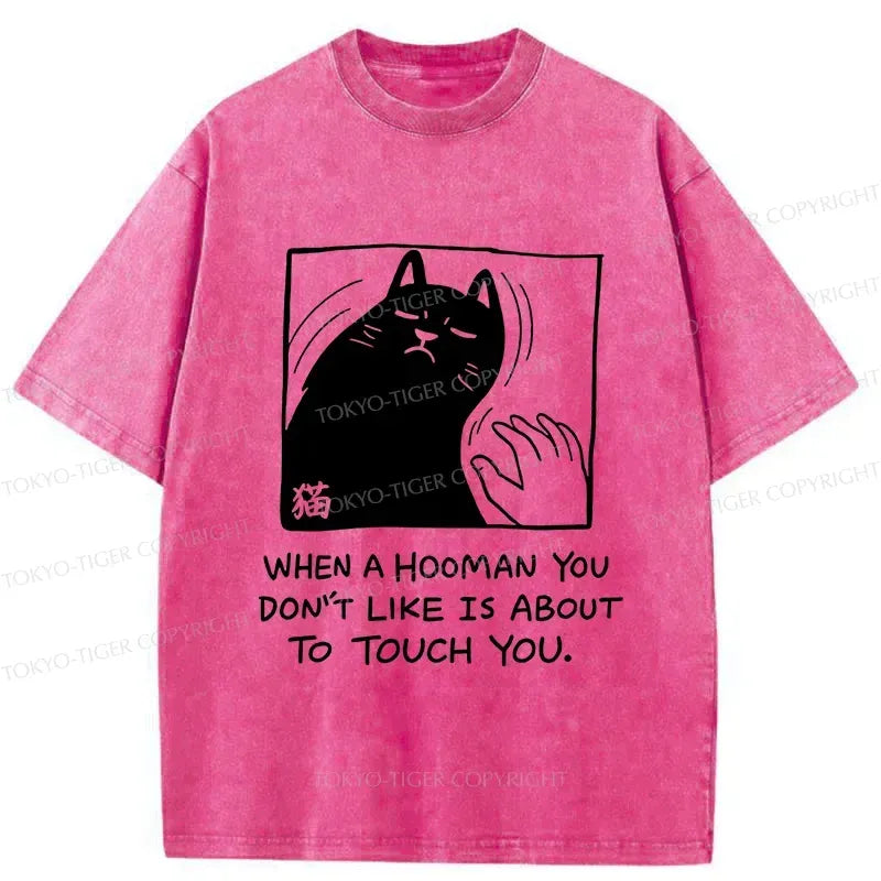Kyoto-Lion Rebellious Cat Washed T-Shirt