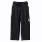 Japanese Vintage Washed Sweatpants for Streetwear