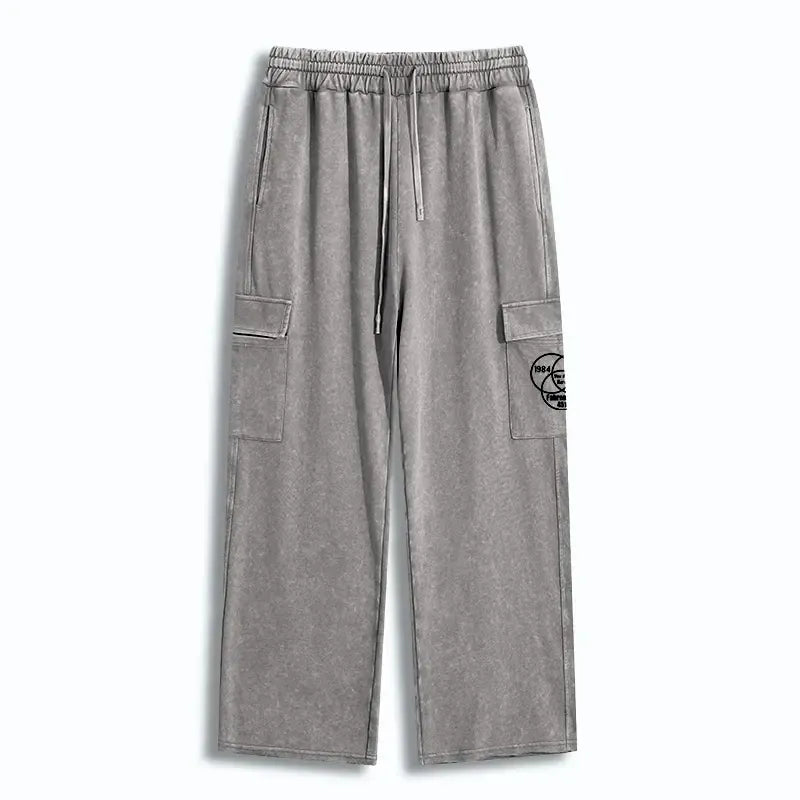 Kyoto-Lion Utility Sweatpants for Daily Wear