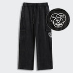 Kyoto-Lion Multidimensional Thinking And Rebellion Washed Utility Sweatpants