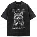 super soft unisex raccoon tee for summer