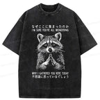 super soft unisex raccoon tee for summer