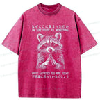 super soft unisex raccoon tee for summer