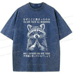 Kyoto-Lion raccoon t-shirt for daily wear