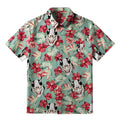 Japanese Oni Mask Button-up Shirt for Summer
