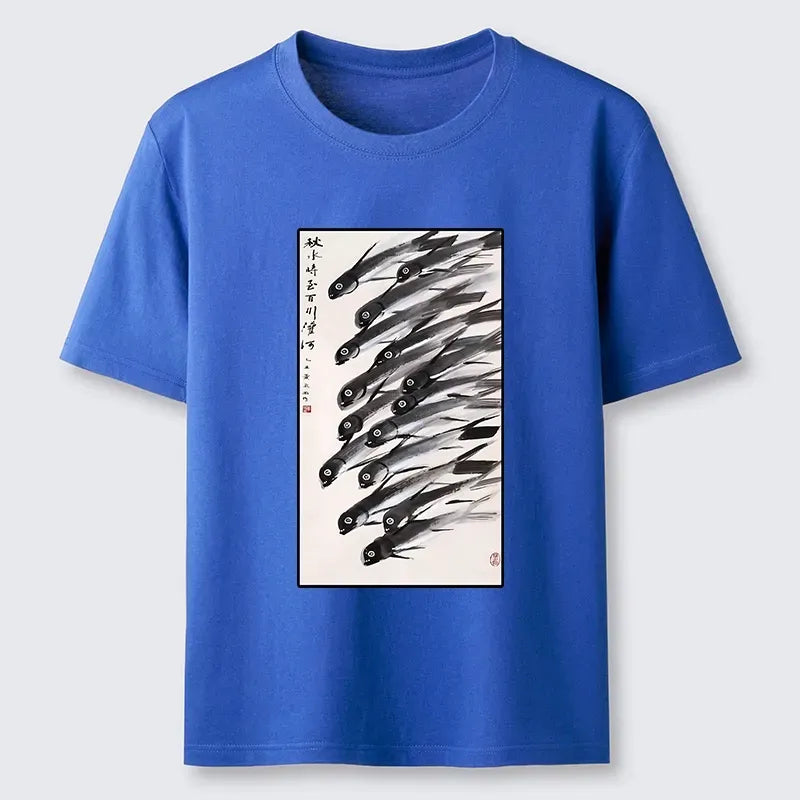 Kyoto-Lion Ink Fish Art Classic T-Shirt
