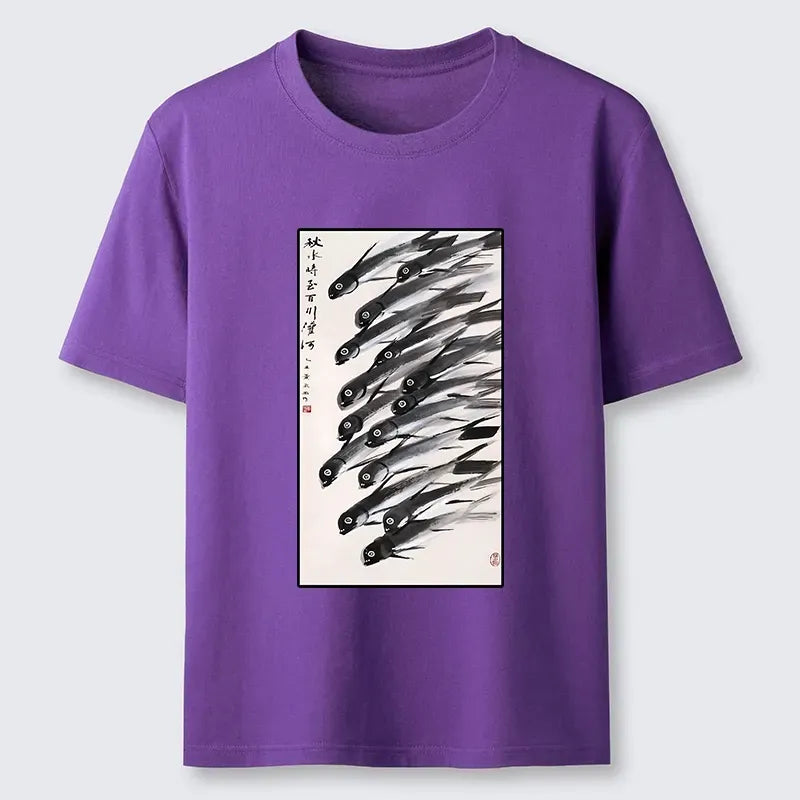 Kyoto-Lion Ink Fish Art Classic T-Shirt
