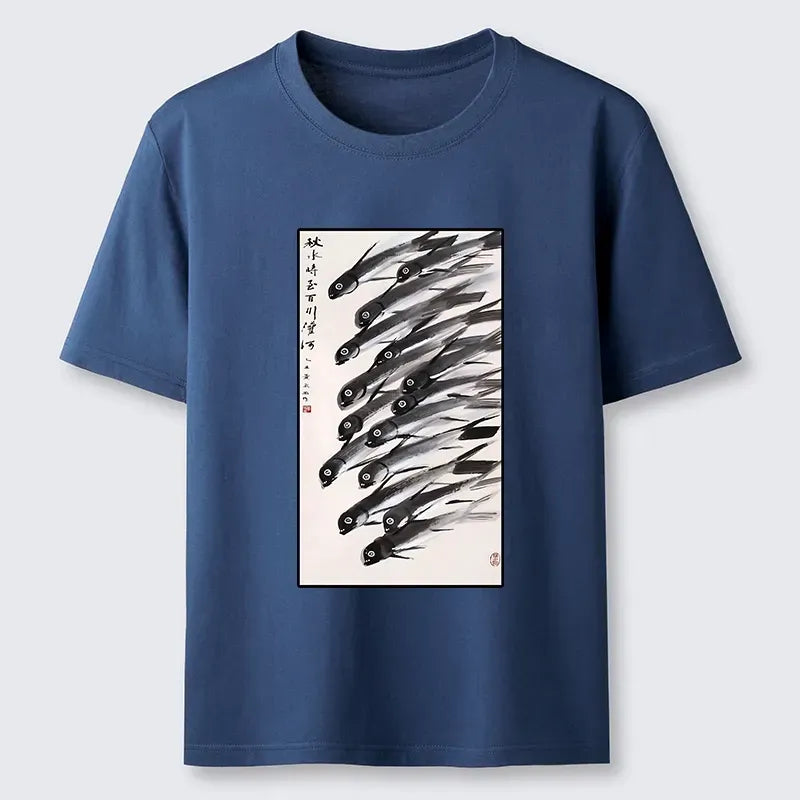 Kyoto-Lion Ink Fish Art Classic T-Shirt