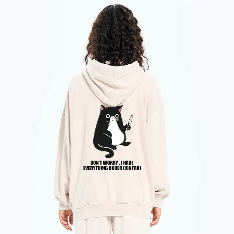 japanese cat zip hoodie for streetwear