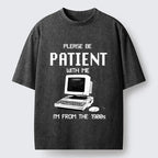 Kyoto-Lion Slow Tech Funny Meme Washed T-Shirt