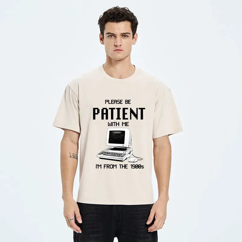 Japanese Vintage Washed T-Shirt for Daily Wear