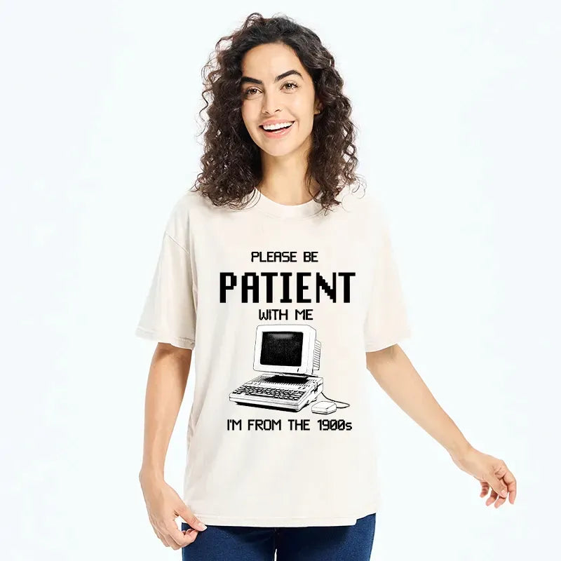 Japanese Vintage Washed T-Shirt for Daily Wear