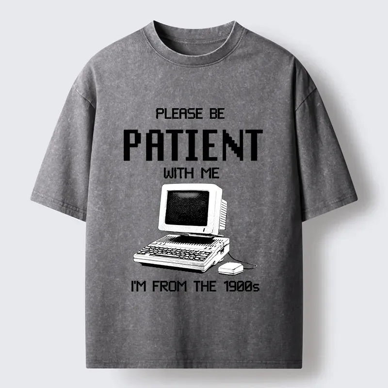 Japanese Vintage Washed T-Shirt for Daily Wear