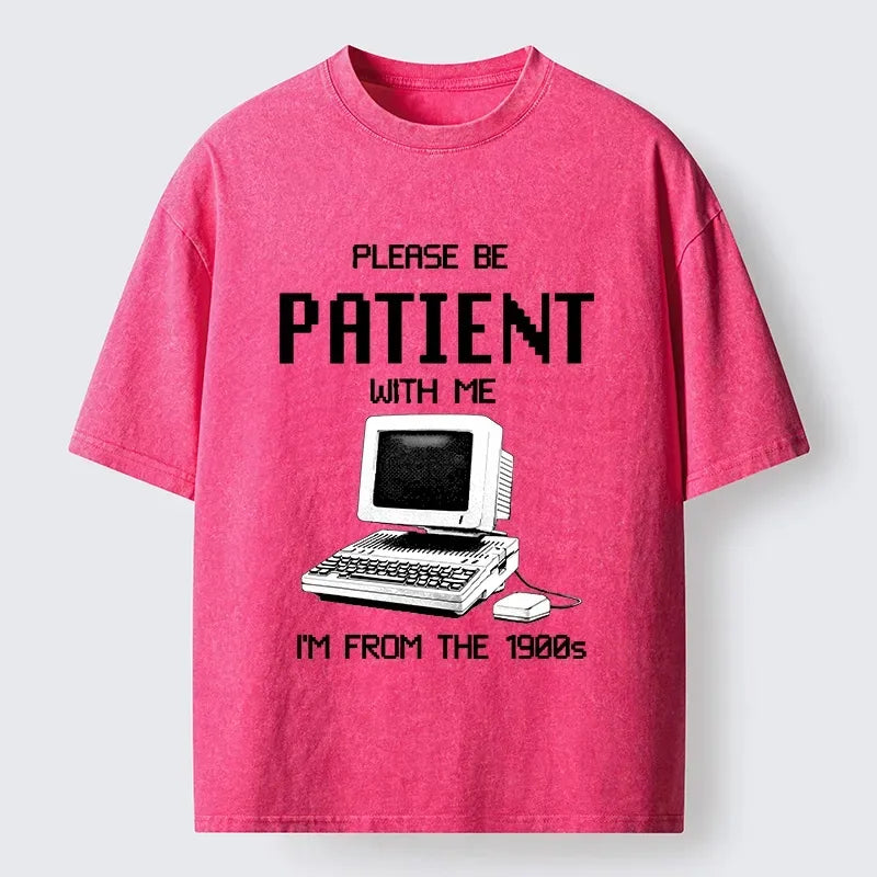 Japanese Vintage Washed T-Shirt for Daily Wear