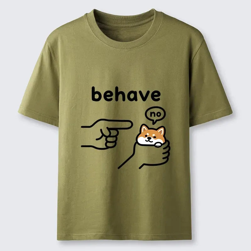 Kyoto-Lion Funny Shiba Refusing To Behave Classic T-Shirt