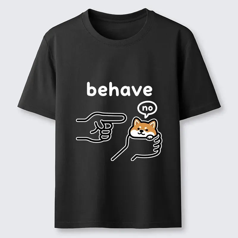 Kyoto-Lion Funny Shiba Refusing To Behave Classic T-Shirt