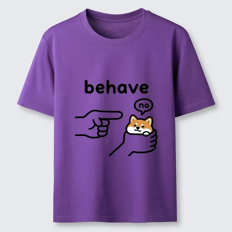 Shiba Refusing to Behave T-Shirt Gift Idea