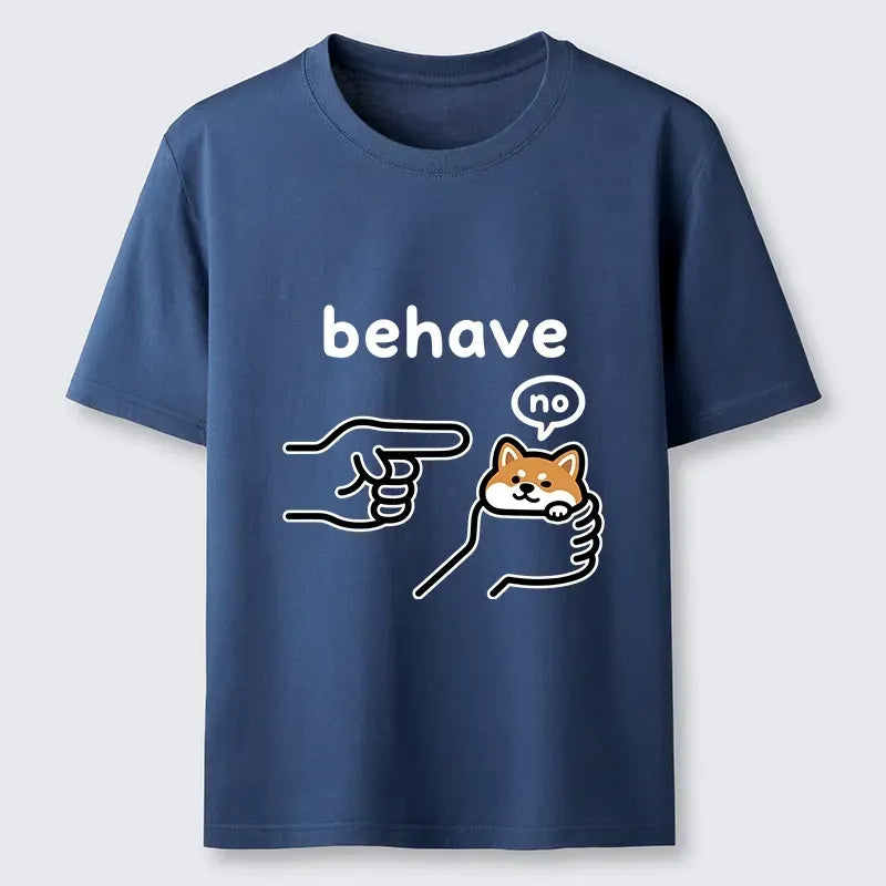 Shiba Refusing to Behave T-Shirt Gift Idea