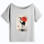 Retro Off Shoulder T-Shirt Best Seller