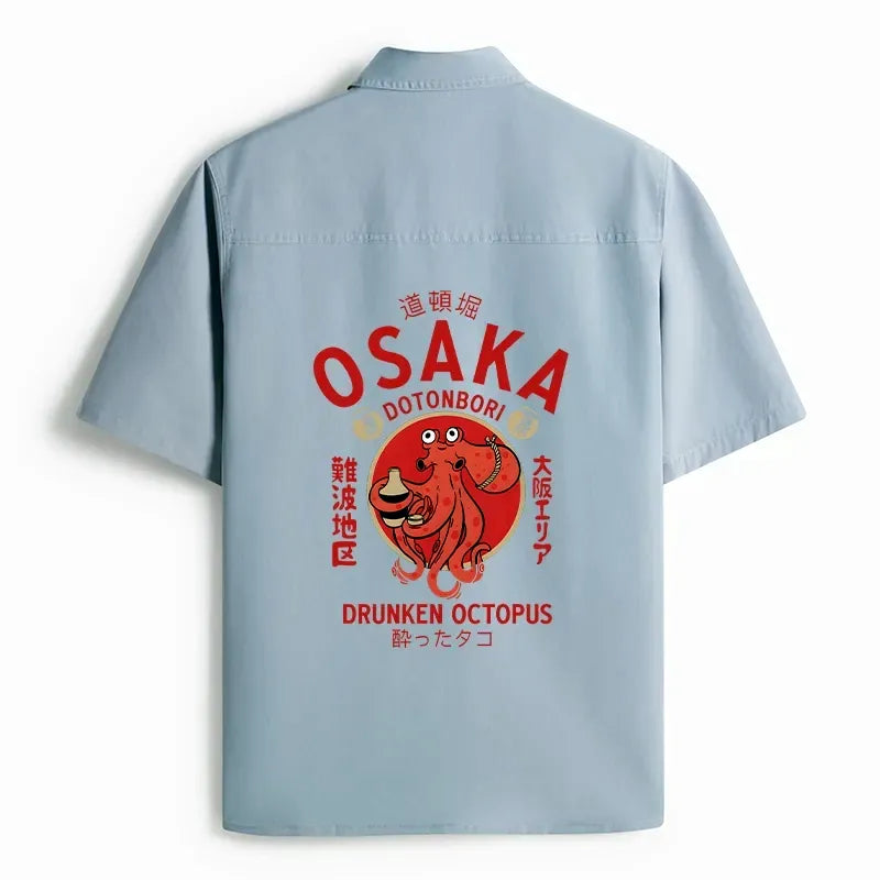 Trendy Japanese Octopus Shirt for Summer