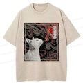 Japanese Smoking Cat Shirt Best Seller