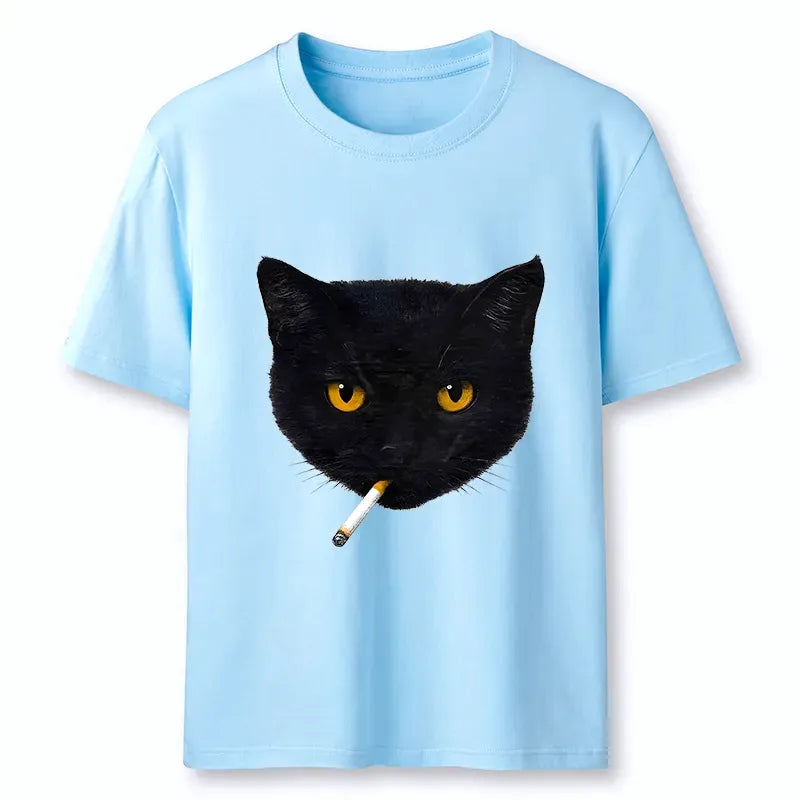 Kyoto-Lion Smoking Cat Classic T-Shirt