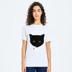 Japanese smoking cat t-shirt best seller