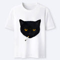 Funny smoking cat shirt for streetwear