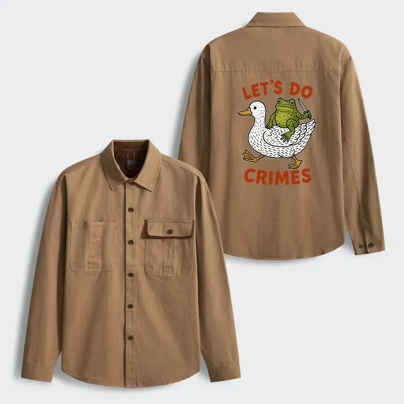 Funny Frog Work Jacket Trending Gift for Him