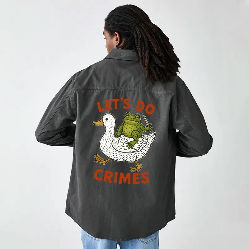 Funny Frog Work Jacket Trending Gift for Him