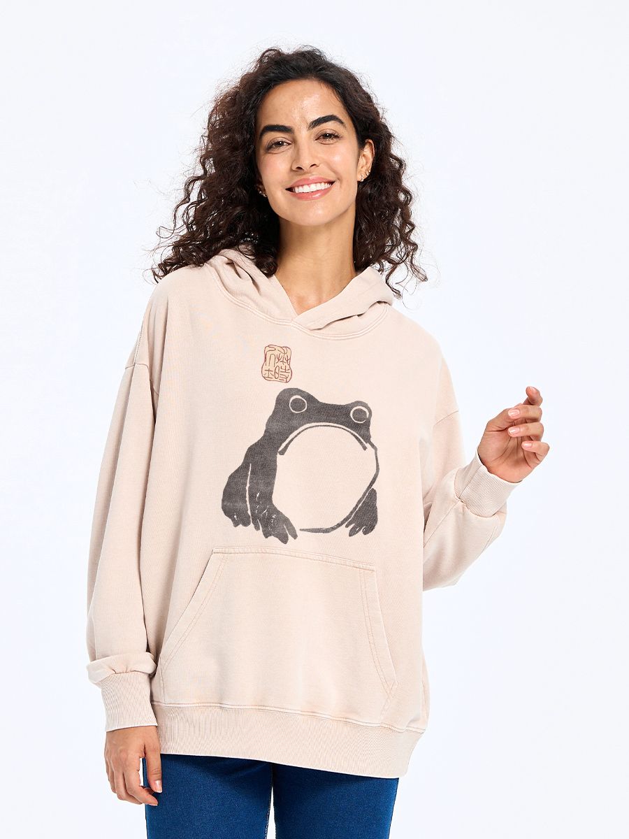 Ukiyo-e Frog Hoodie Best Seller