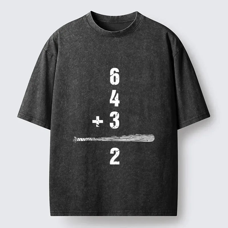 Kyoto-Lion Baseball Double Kill Washed T-Shirt