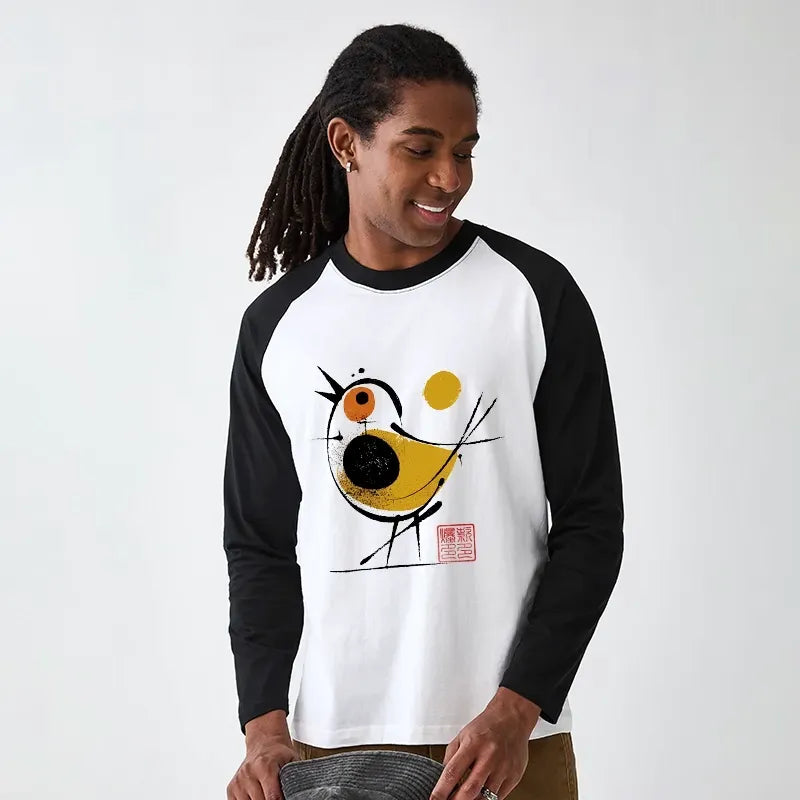 Yellow Black Bird Unisex T-Shirt