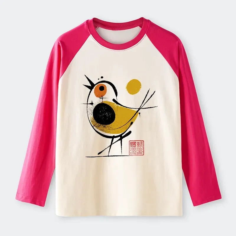 Yellow Black Bird Unisex T-Shirt