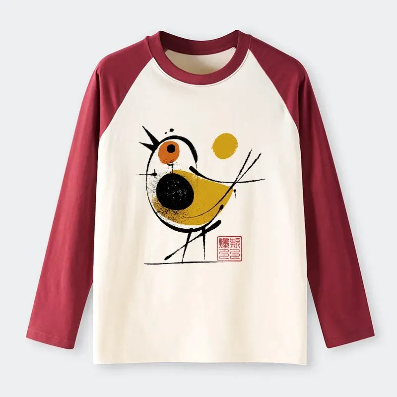 Yellow Black Bird Unisex T-Shirt