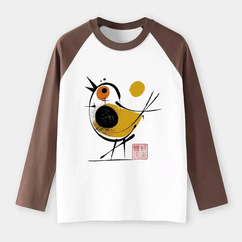 Yellow Black Bird Unisex T-Shirt